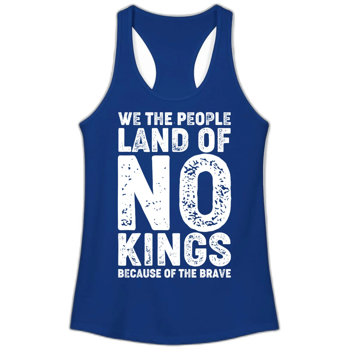 We The People Bravery Foundation Ladies Tank in Solid Royal