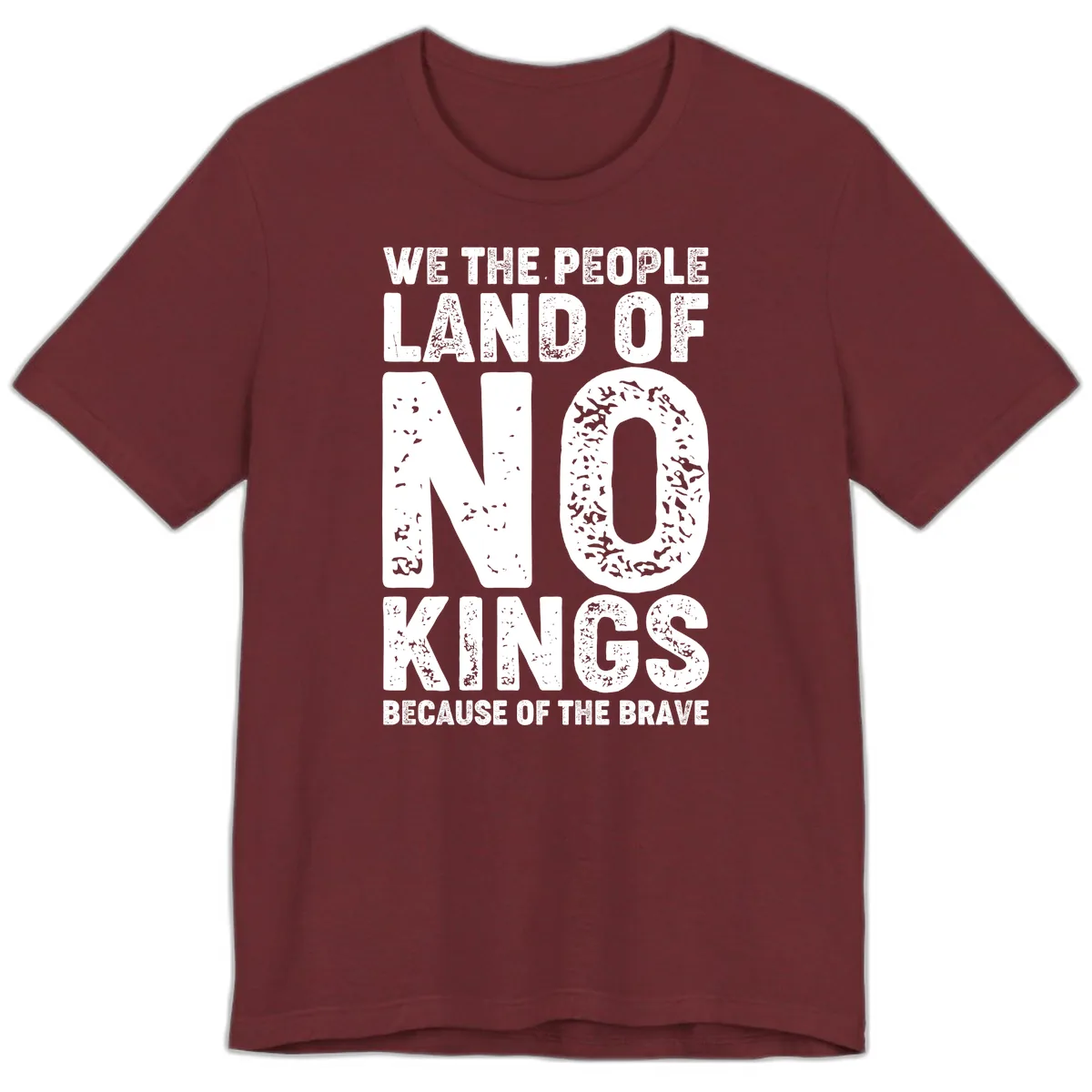 We The People Bravery Foundation Historical Quote Premium T-Shirt in Heather Cardinal