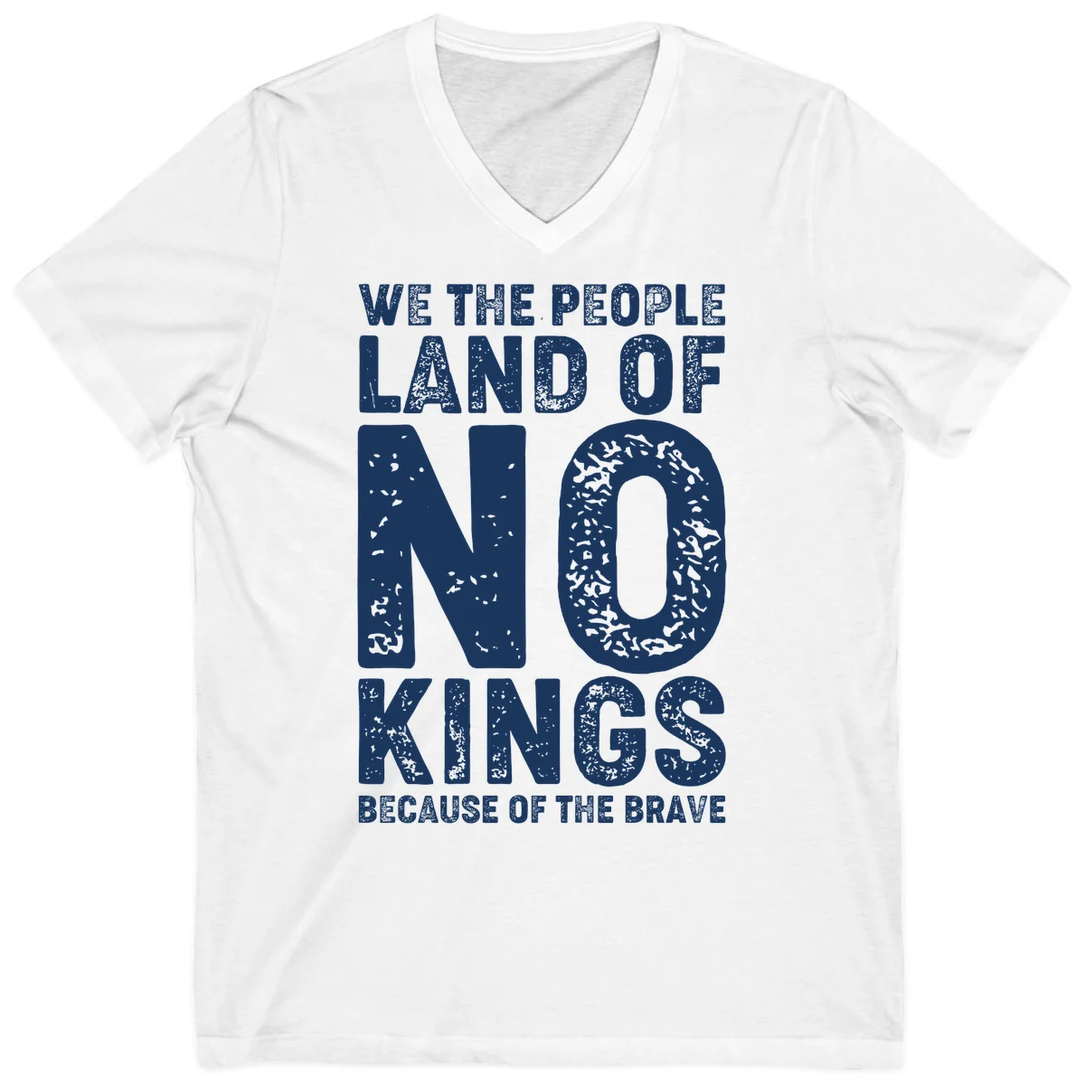 We The People Bravery Foundation V-Neck Tee in White