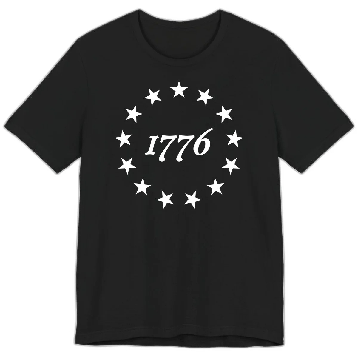 America 250th Anniversary EST 1776 Stars Premium T-Shirt in Black