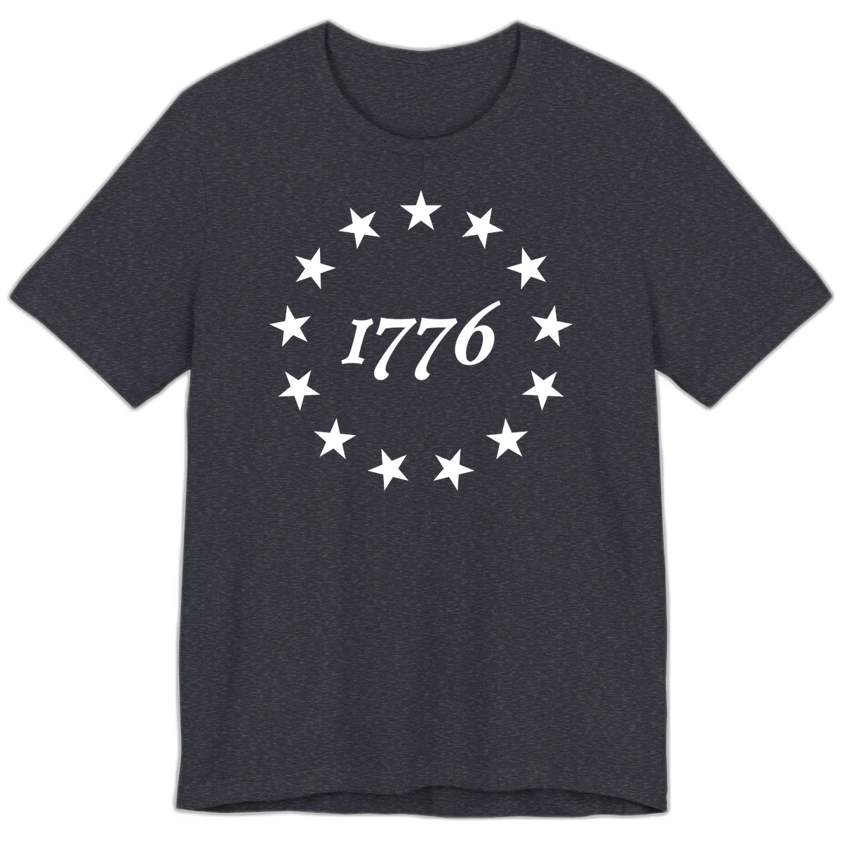 America 250th Anniversary EST 1776 Stars Premium T-Shirt in Heather Navy