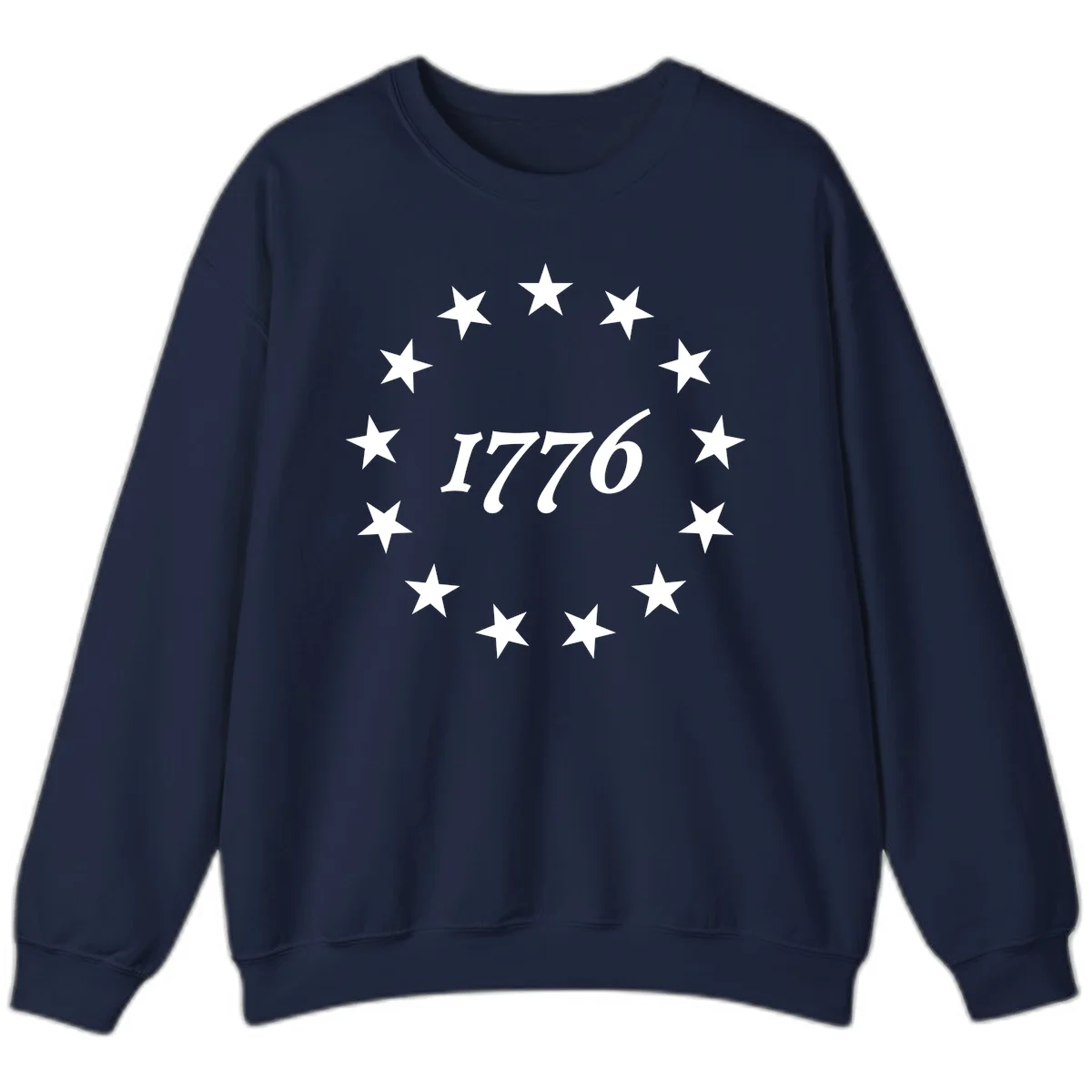 America 250th Anniversary EST 1776 Stars Sweatshirt in Navy