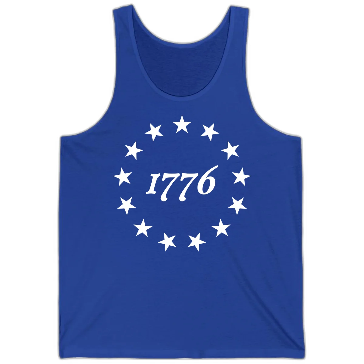 America 250th Anniversary EST 1776 Stars Tank in True Royal