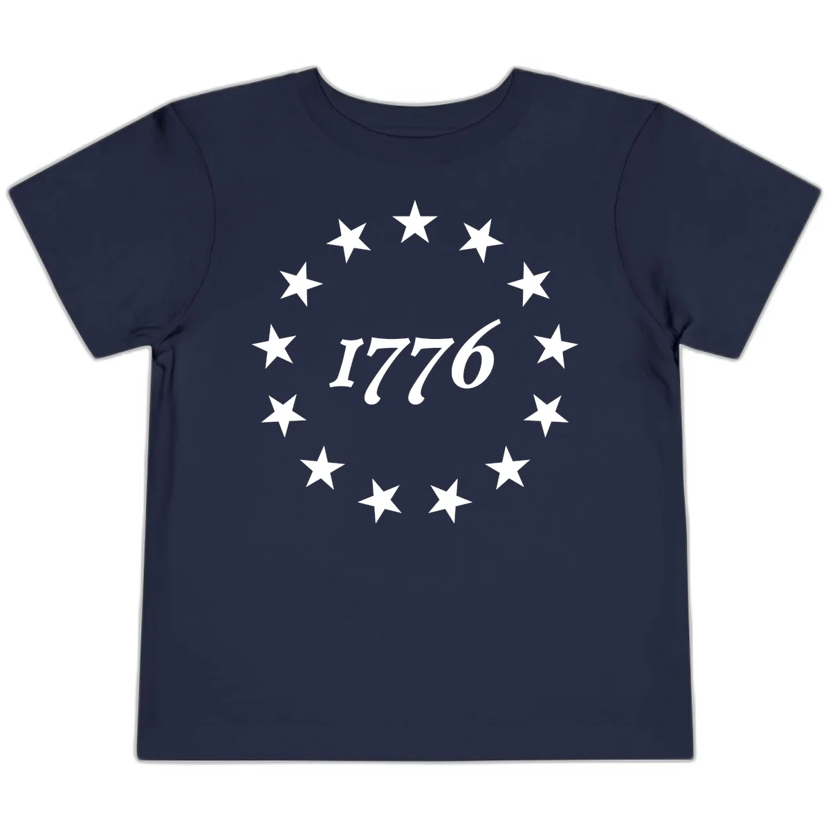America 250th Anniversary EST 1776 Stars Toddler T-Shirt in Navy