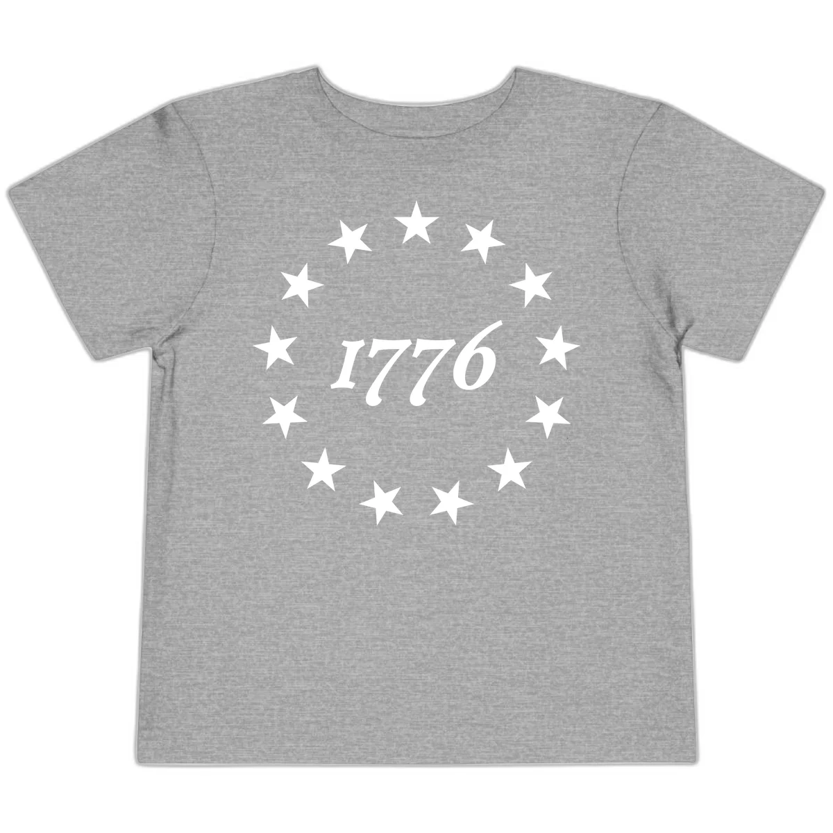 America 250th Anniversary EST 1776 Stars Toddler T-Shirt in Athletic Heather