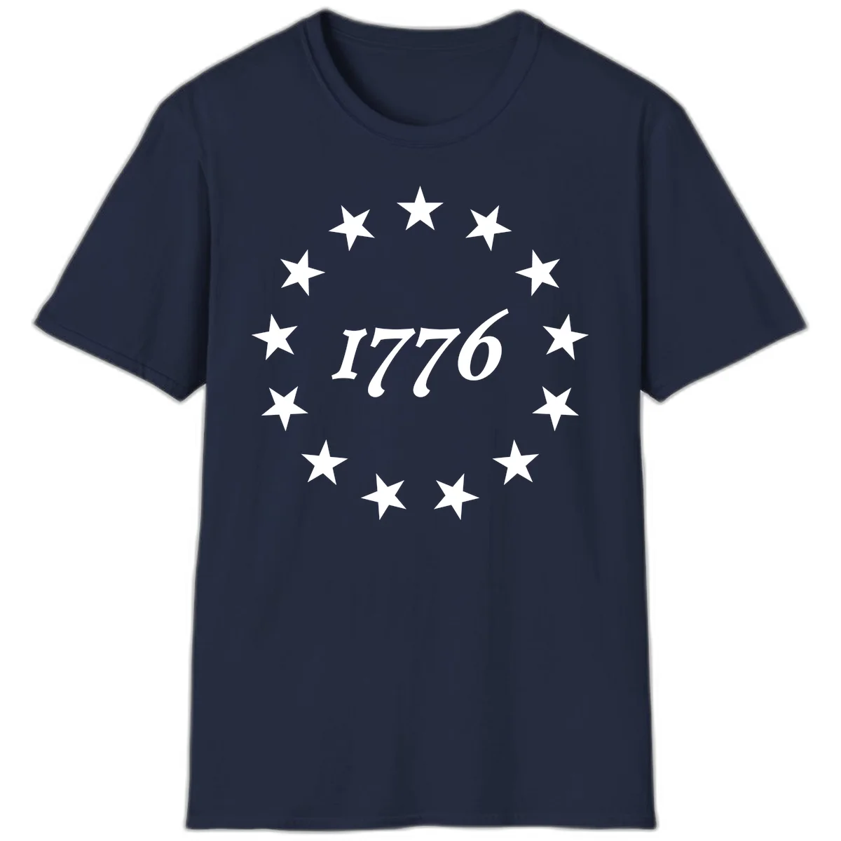 America 250th Anniversary EST 1776 Stars T-Shirt in Navy