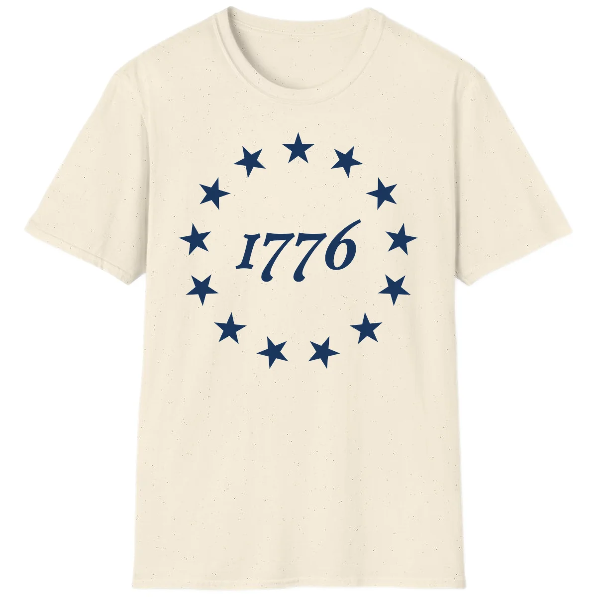 America 250th Anniversary EST 1776 Stars T-Shirt in Natural
