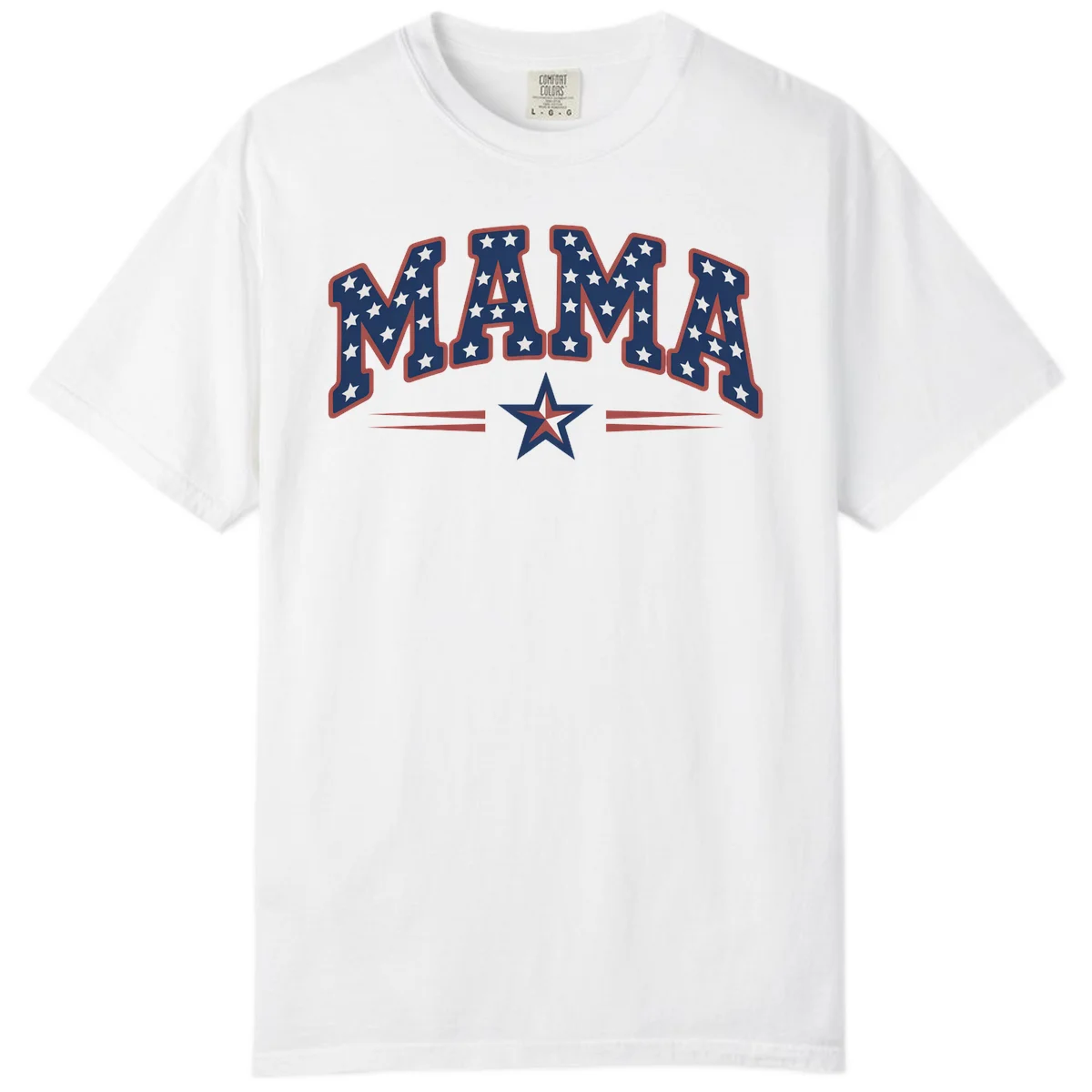 Star-Spangled Mama Comfort Color in White