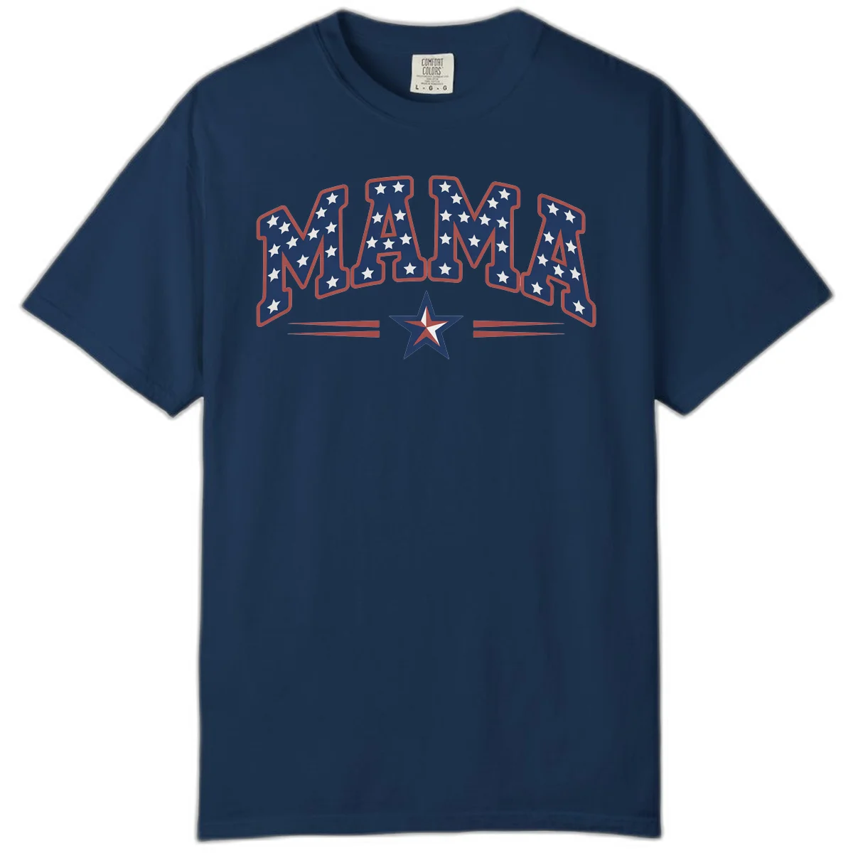 Star-Spangled Mama Comfort Color in Navy