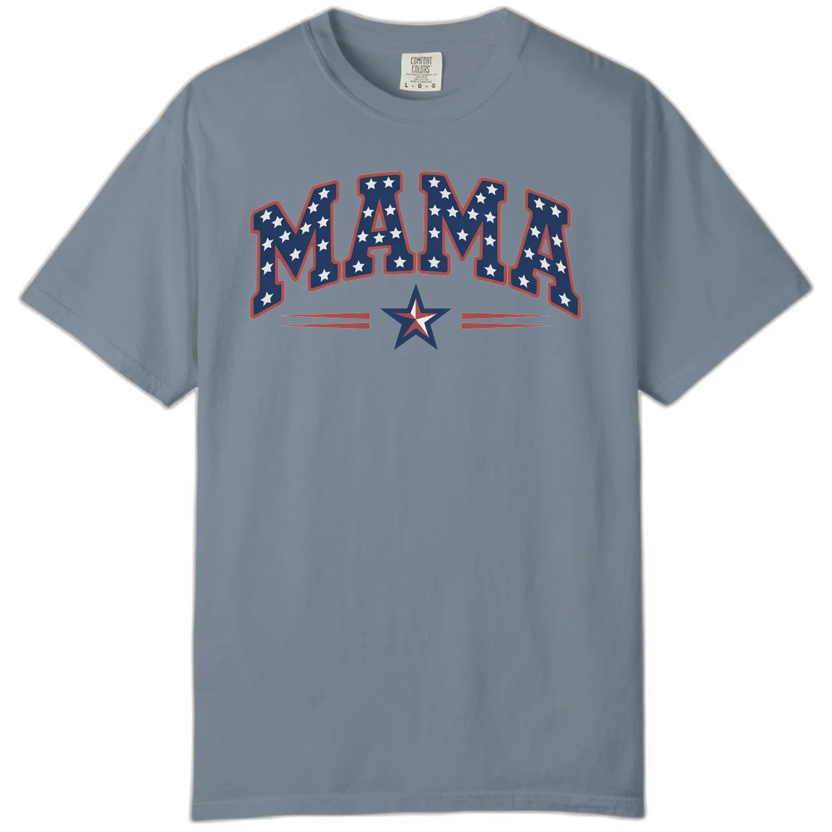 Star-Spangled Mama Comfort Color in Blue Jean