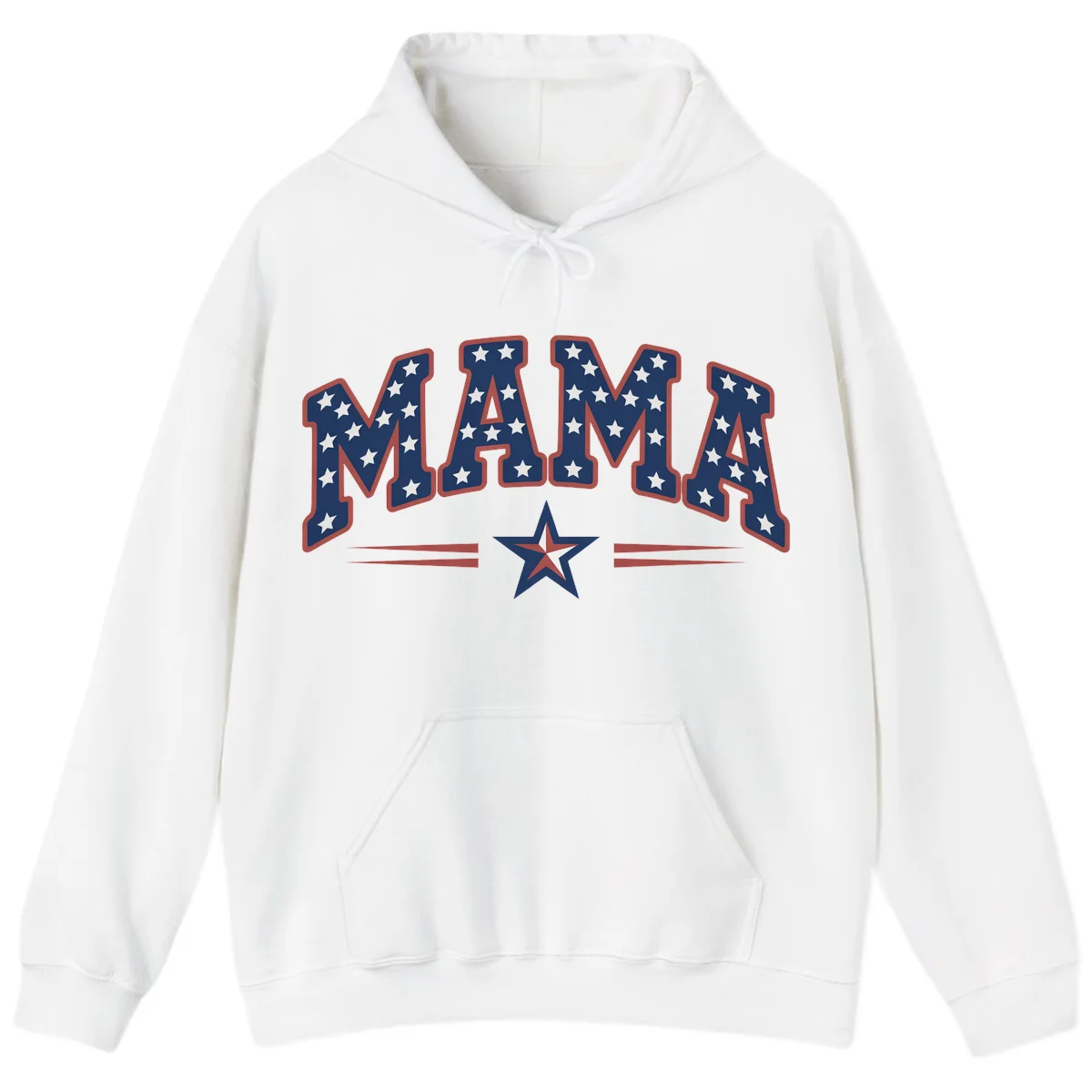 Star-Spangled Mama Hoodie in White