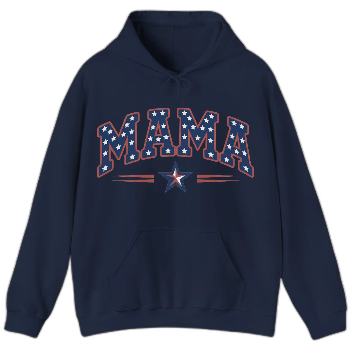 Star-Spangled Mama Hoodie in Navy