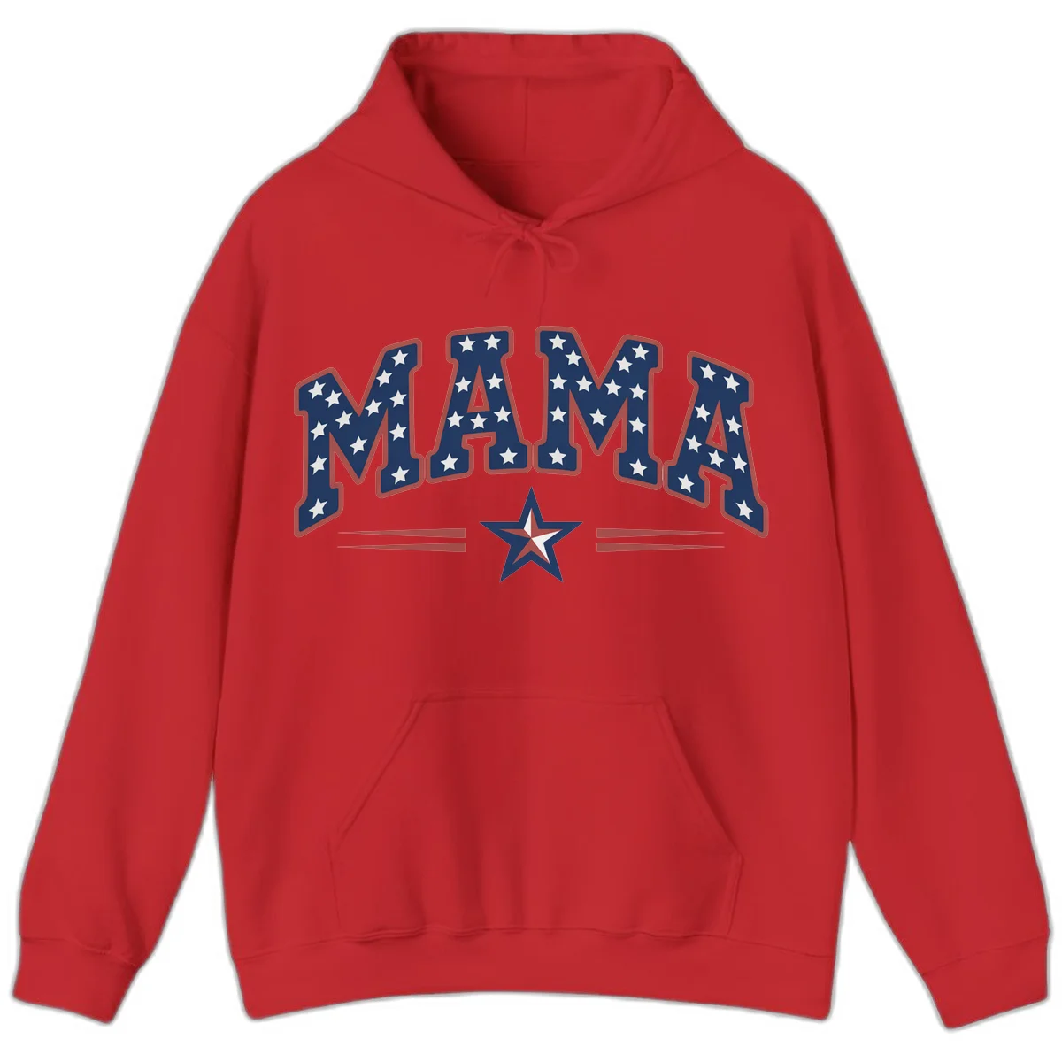 Star-Spangled Mama Hoodie in Red