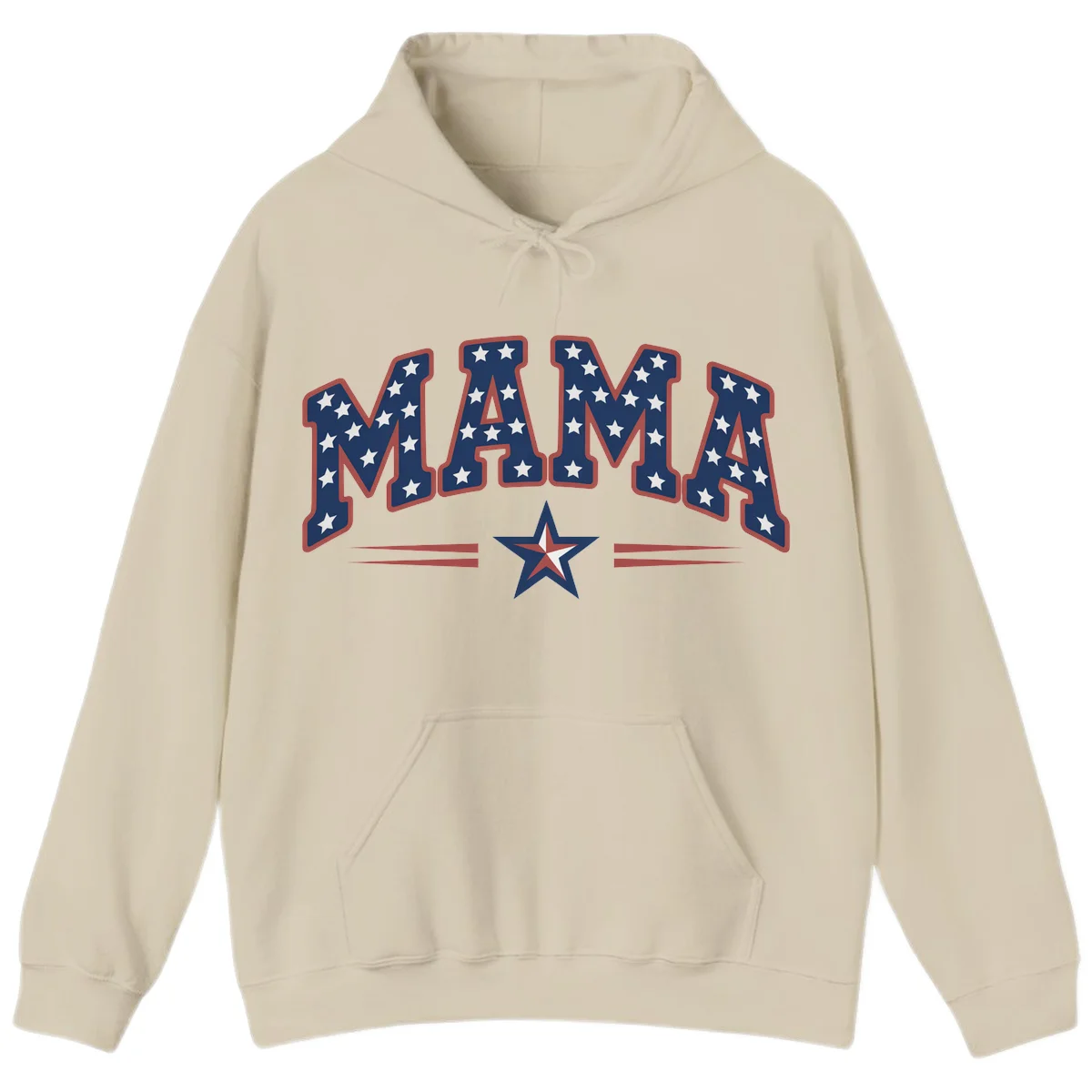 Star-Spangled Mama Hoodie in Sand