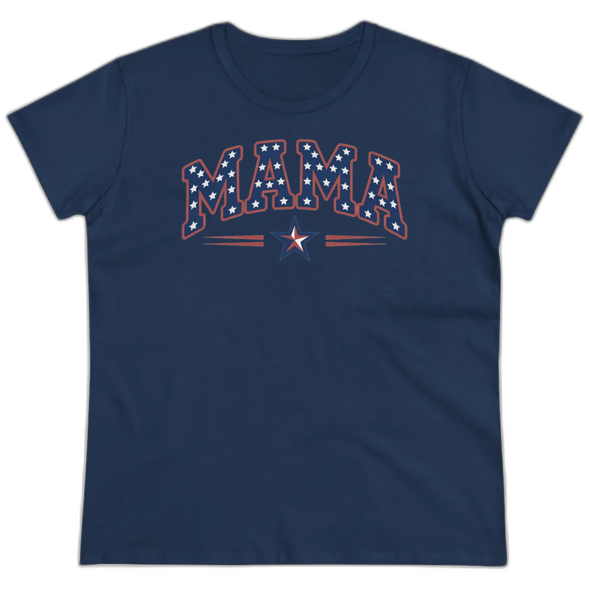 Star-Spangled Mama Ladies Tee in Navy