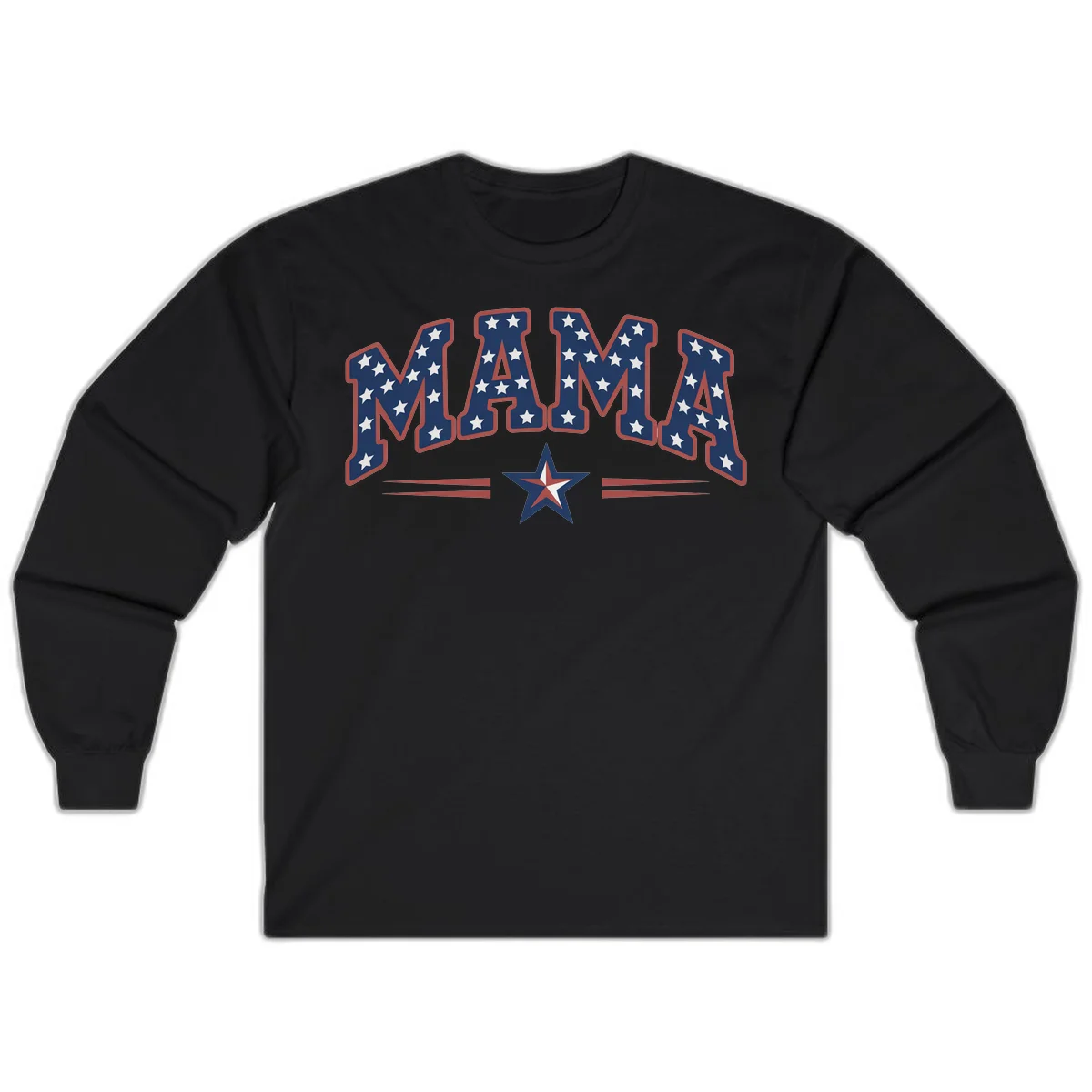 Star-Spangled Mama Long Sleeve in Black