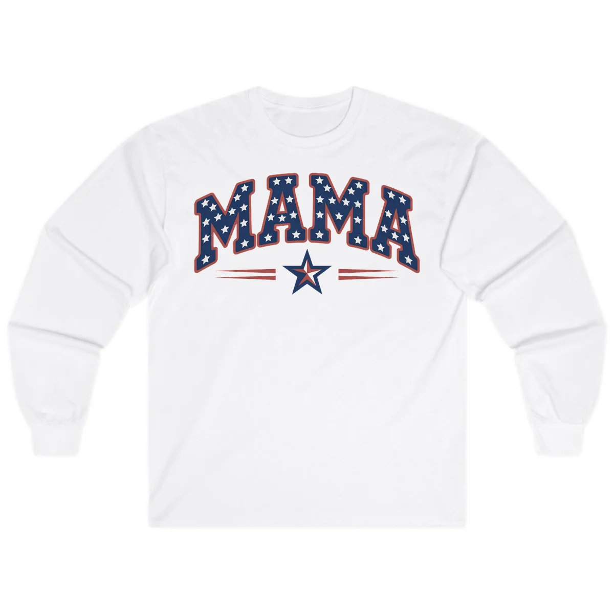Star-Spangled Mama Long Sleeve in White