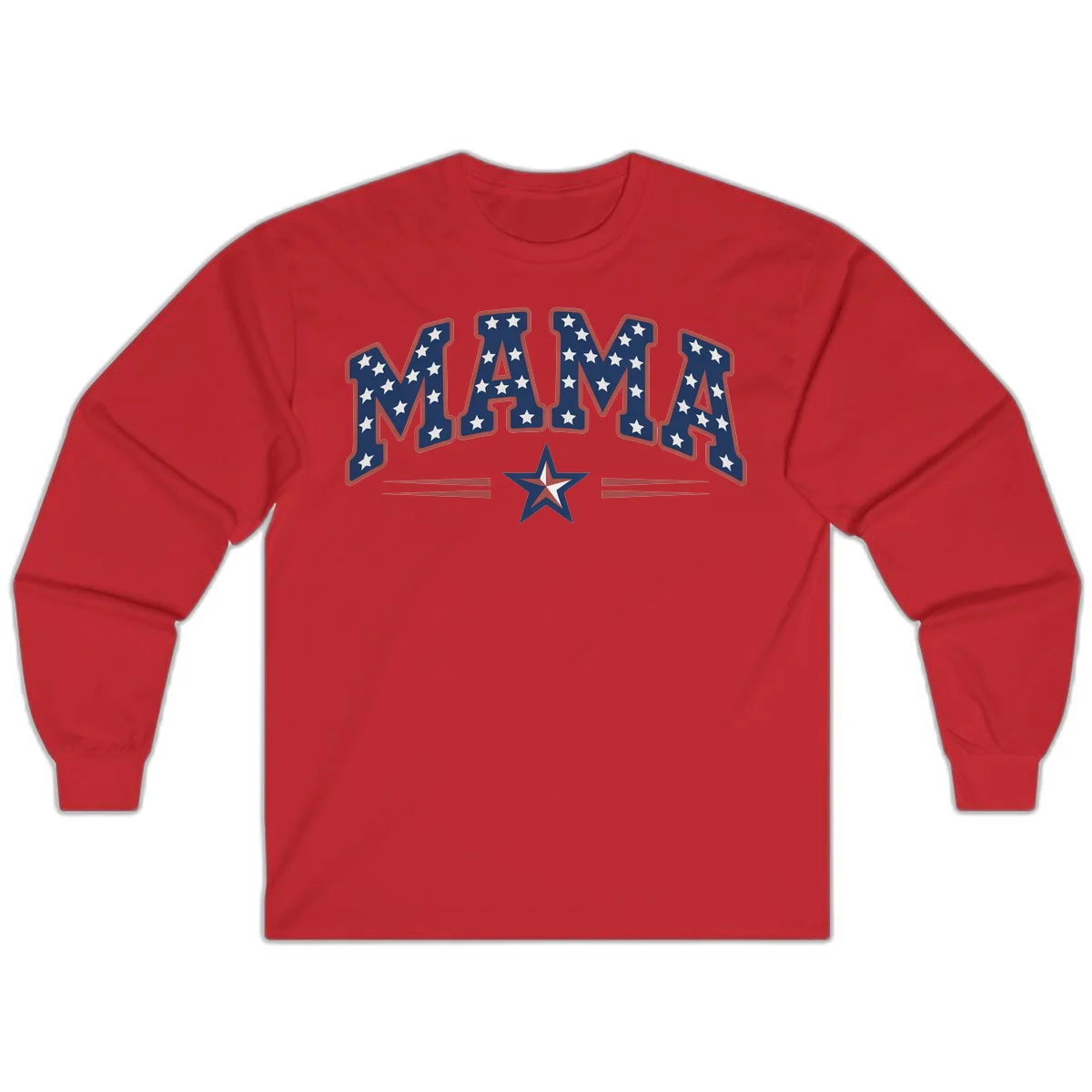 Star-Spangled Mama Long Sleeve in Red