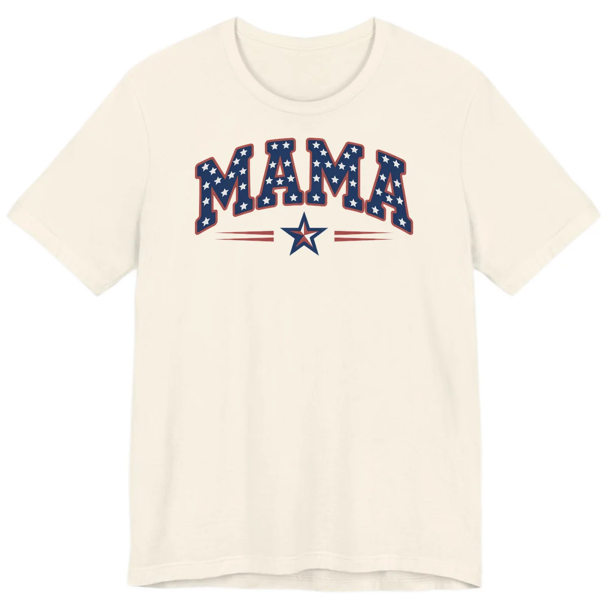 Star-Spangled Mama Premium T-Shirt in Natural