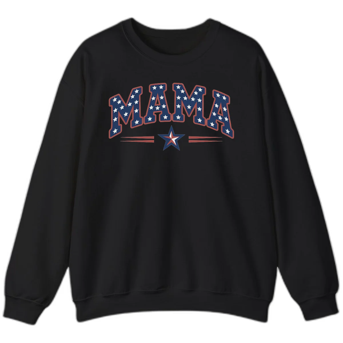 Star-Spangled Mama Sweatshirt in Black