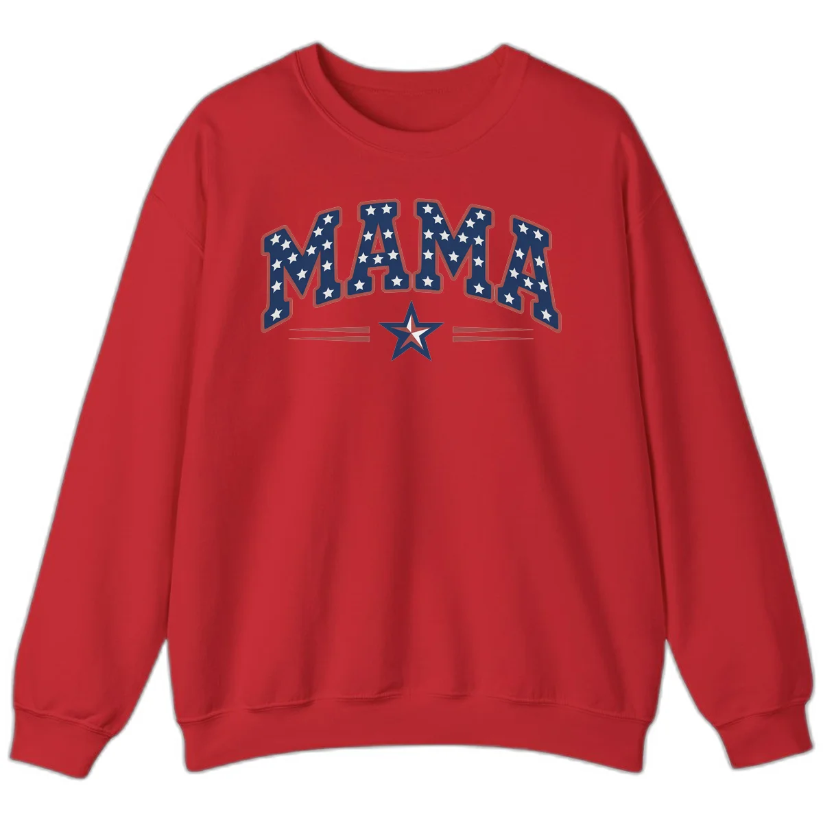 Star-Spangled Mama Sweatshirt in Red