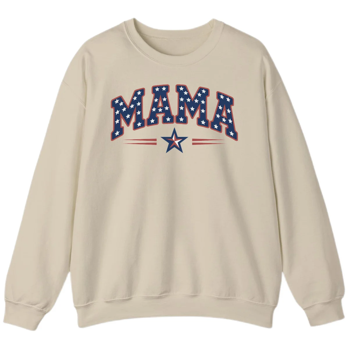 Star-Spangled Mama Sweatshirt in Sand