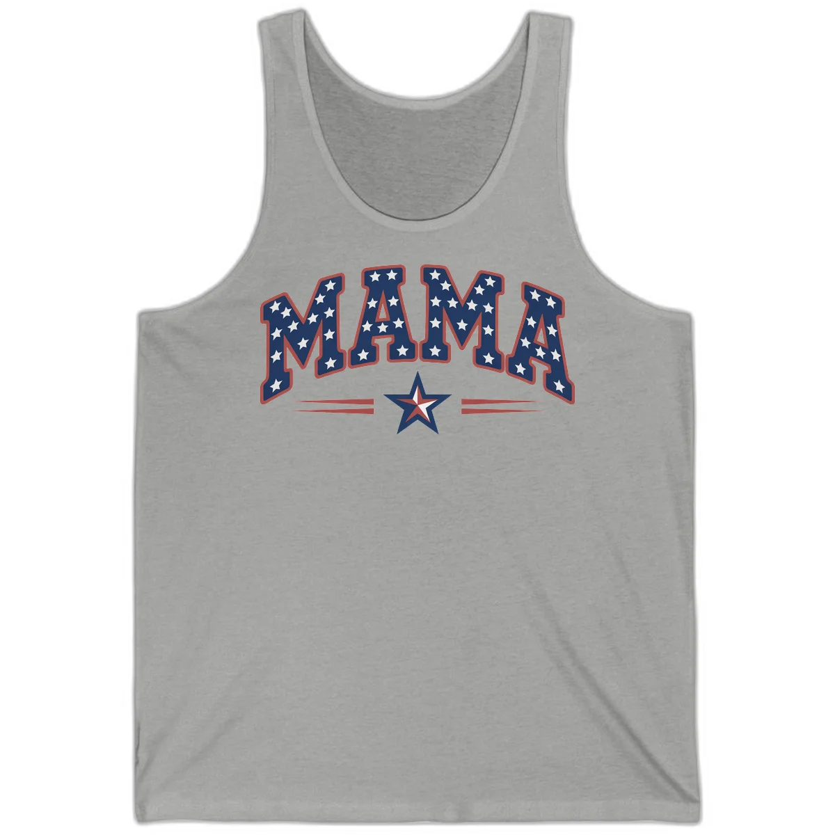 Star-Spangled Mama Tank in Athletic Heather