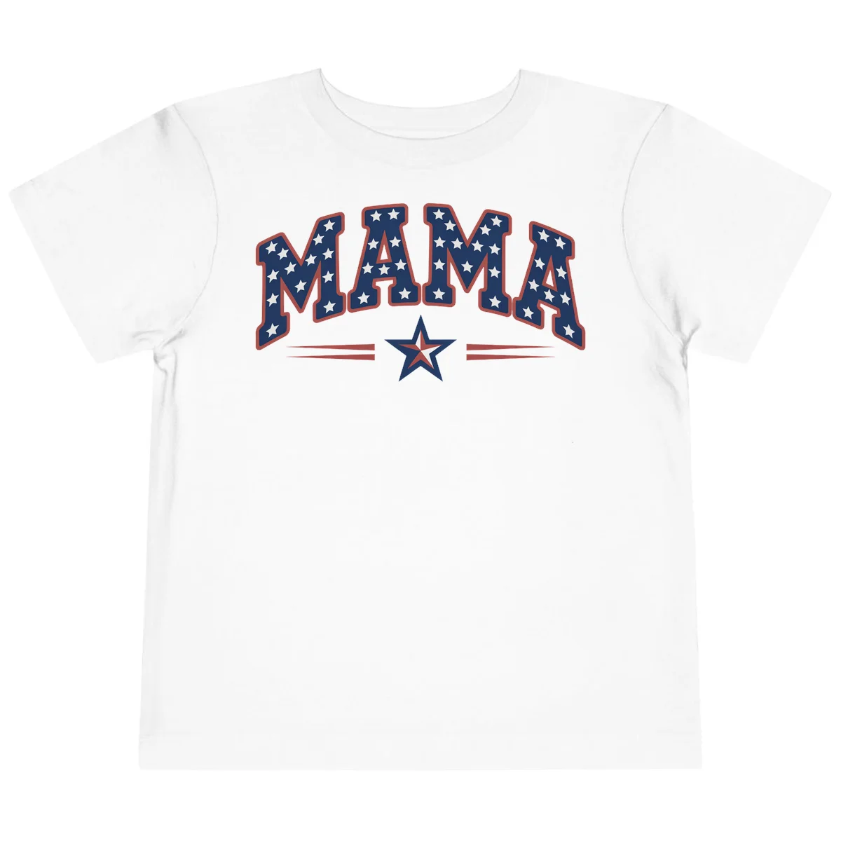 Star-Spangled Mama Toddler T-Shirt in White