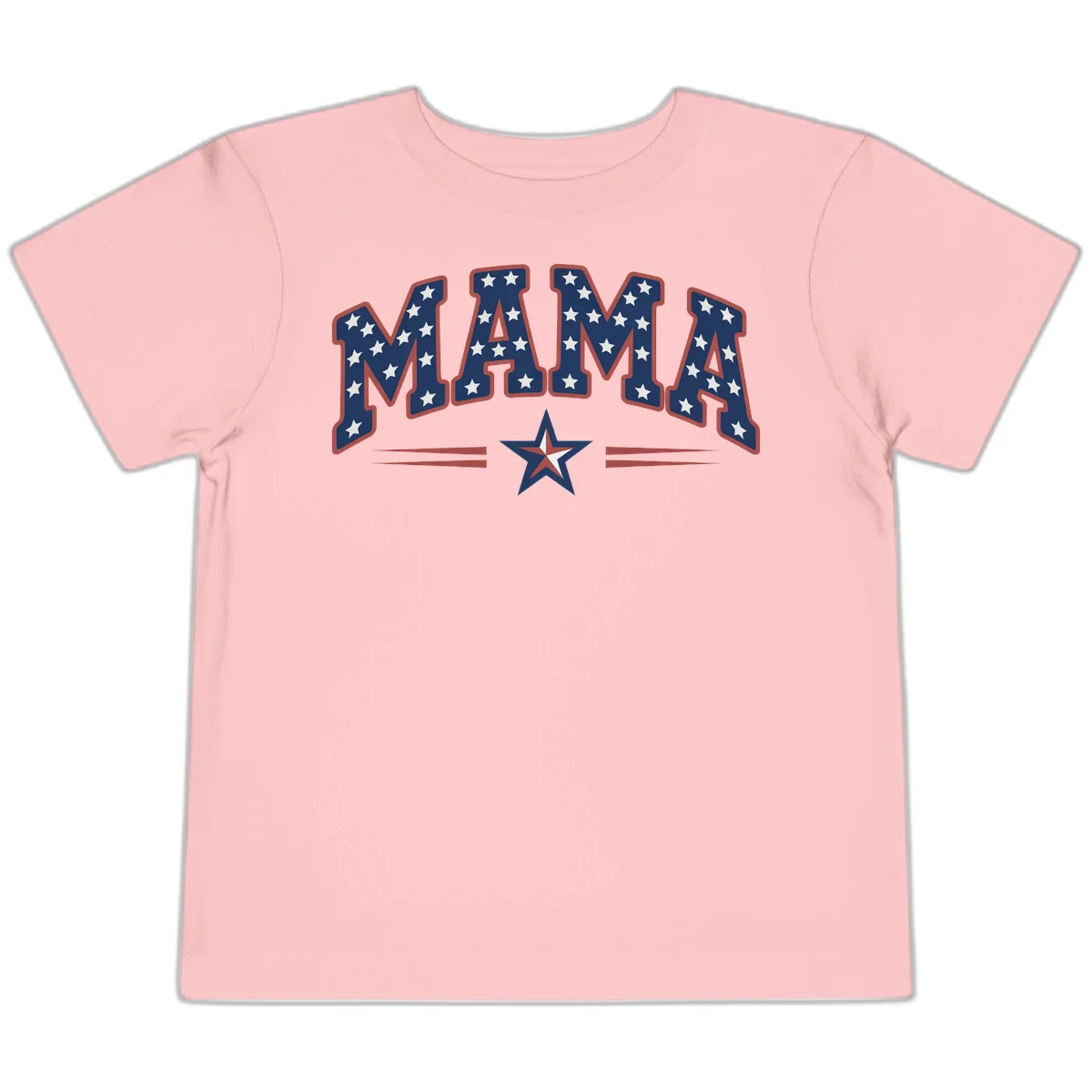 Star-Spangled Mama Toddler T-Shirt in Pink