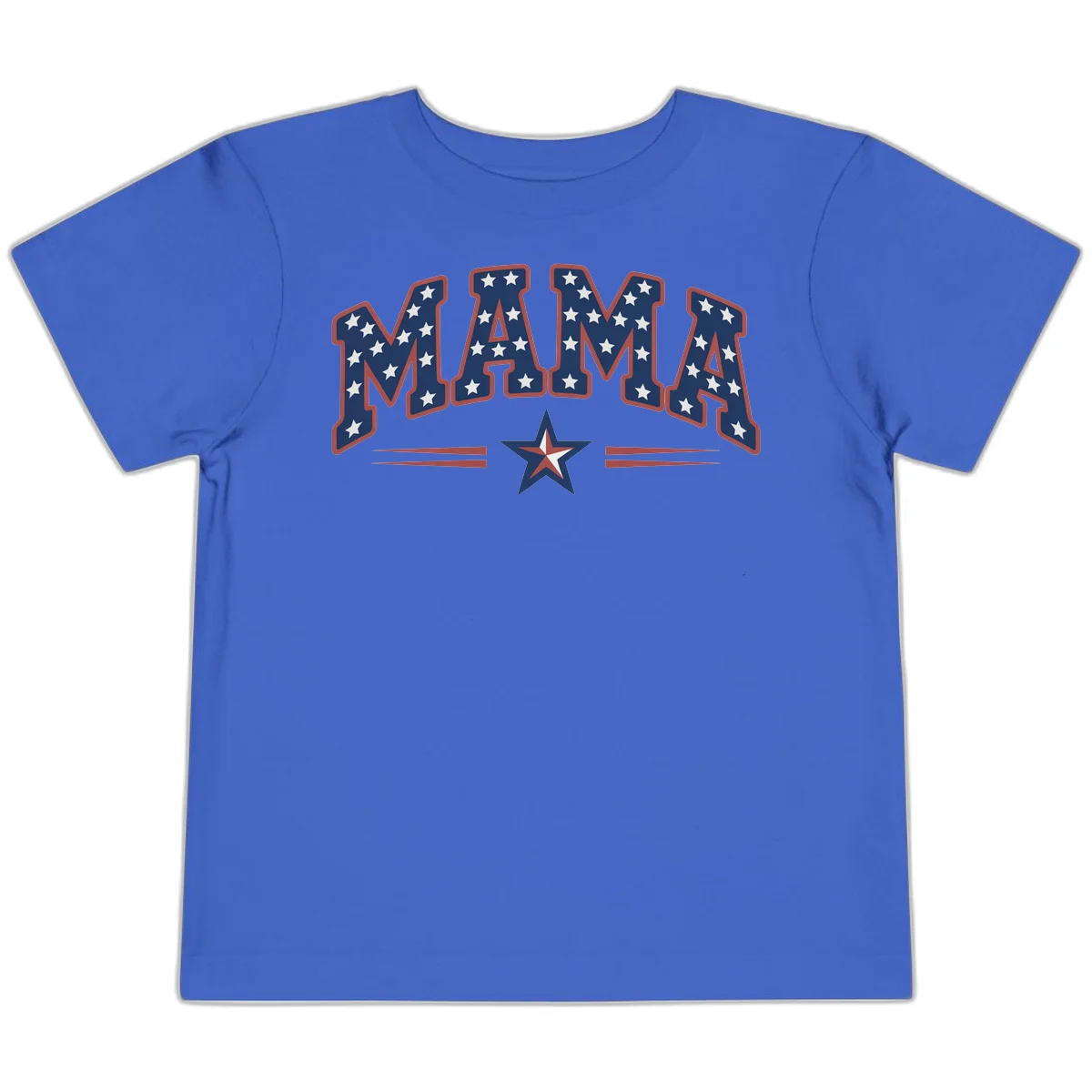 Star-Spangled Mama Toddler T-Shirt in True Royal