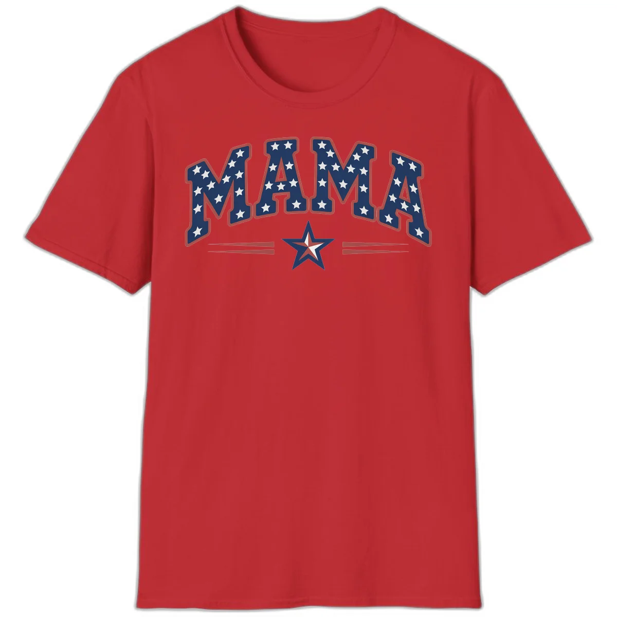 Star-Spangled Mama T-Shirt in Red