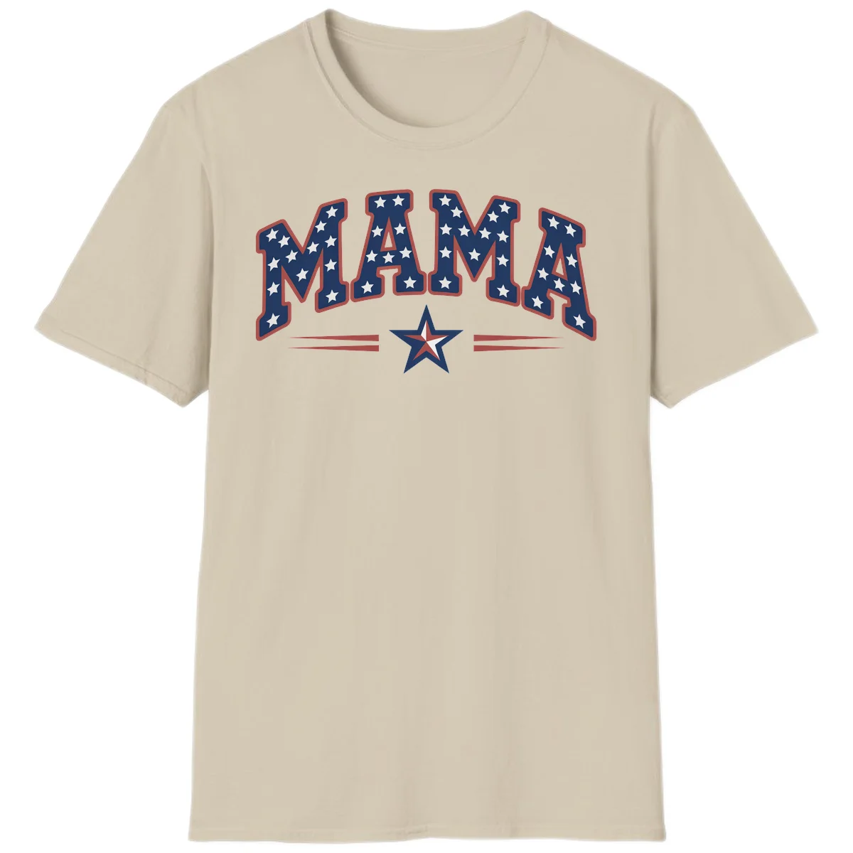 Star-Spangled Mama T-Shirt in Sand