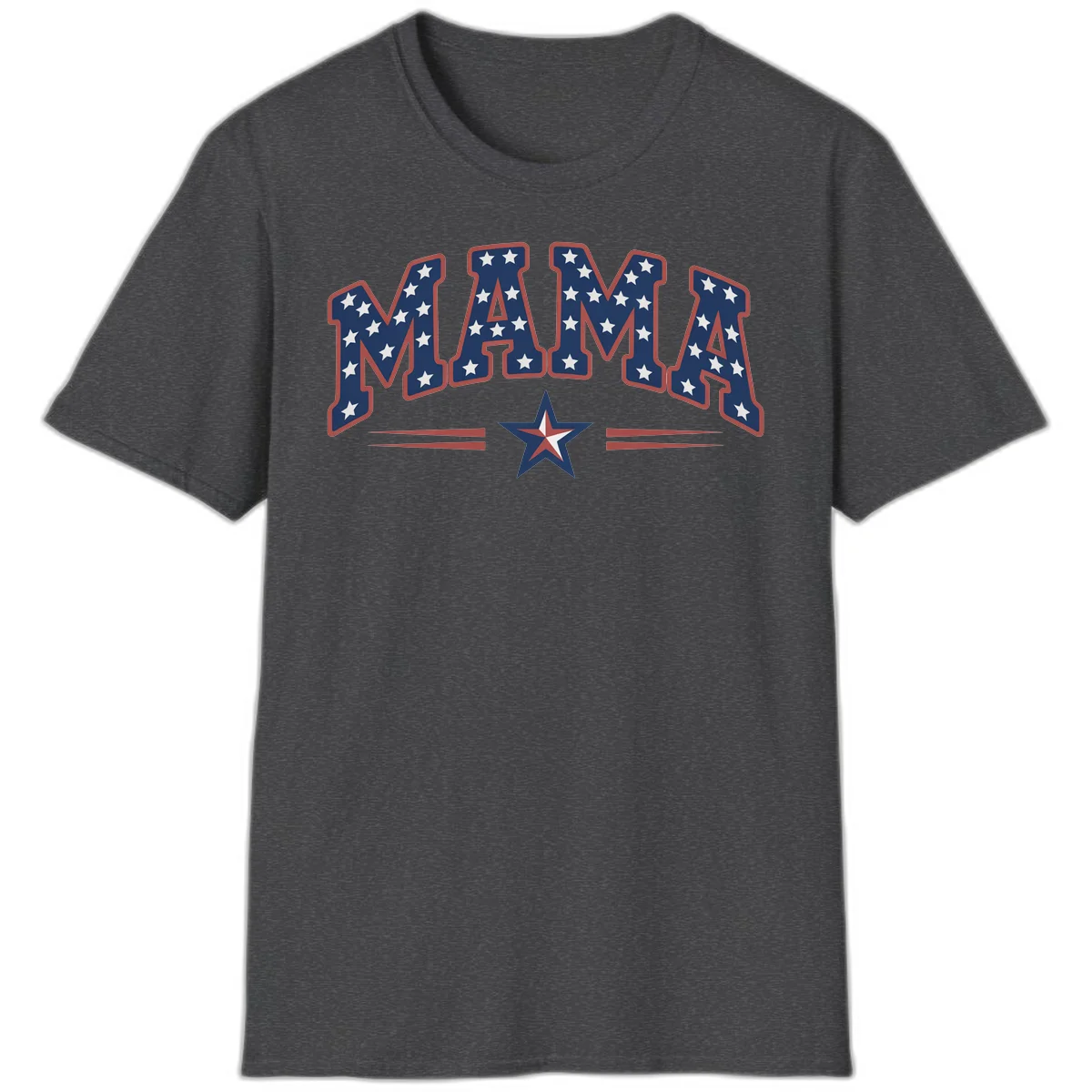 Star-Spangled Mama T-Shirt in Dark Heather