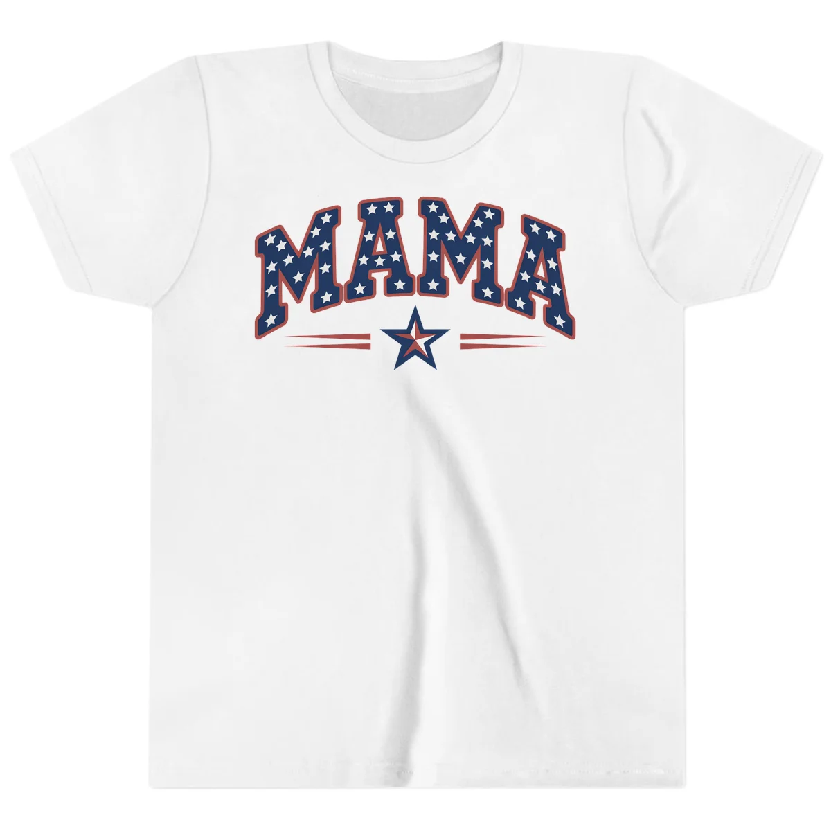 Star-Spangled Mama Youth T-Shirt in White