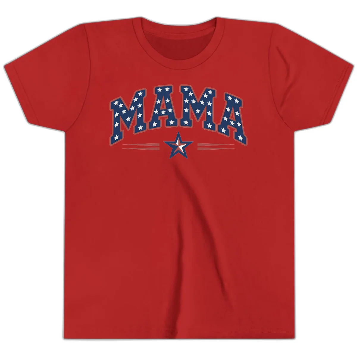 Star-Spangled Mama Youth T-Shirt in Red