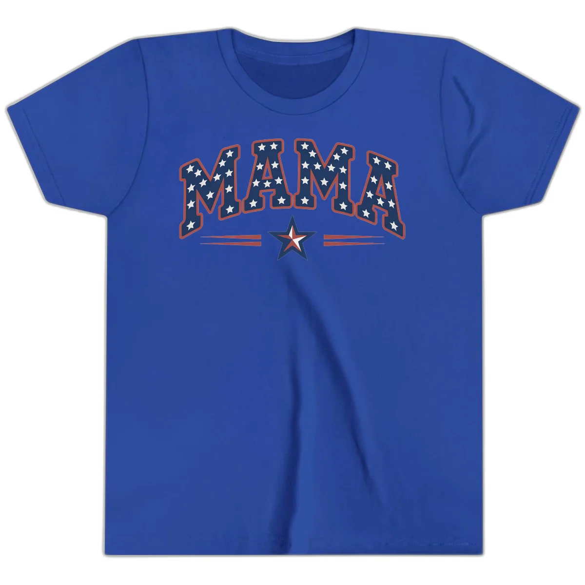 Star-Spangled Mama Youth T-Shirt in True Royal