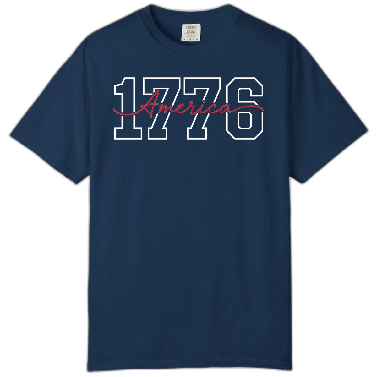1776 America Semiquincentennial Celebration Comfort Color in Navy