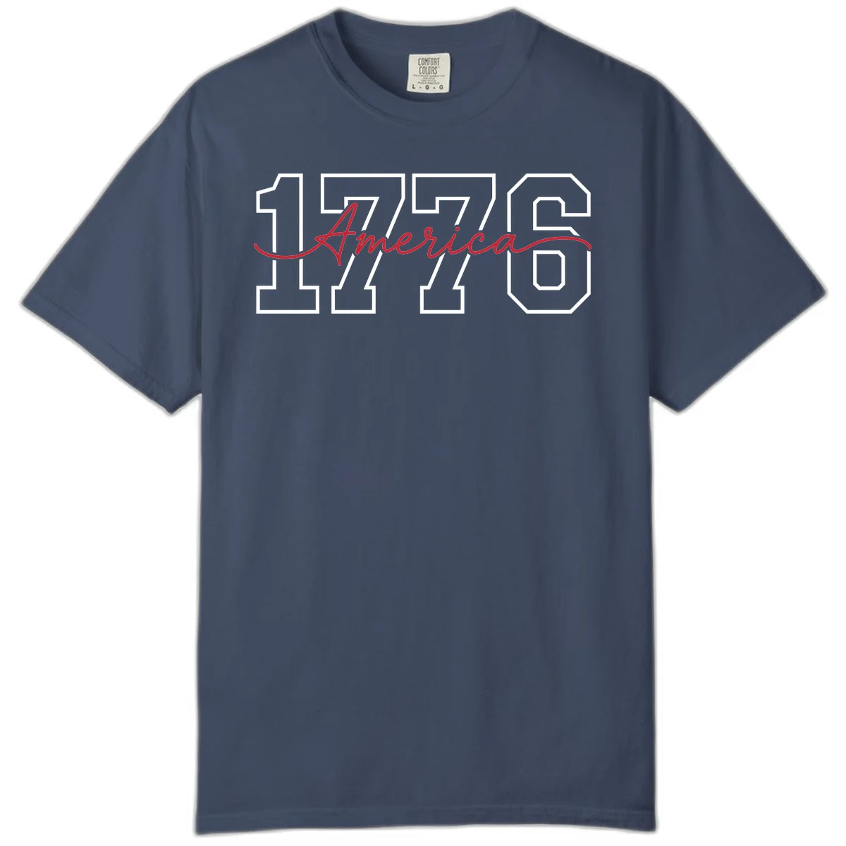 1776 America Semiquincentennial Celebration Comfort Color in Midnight