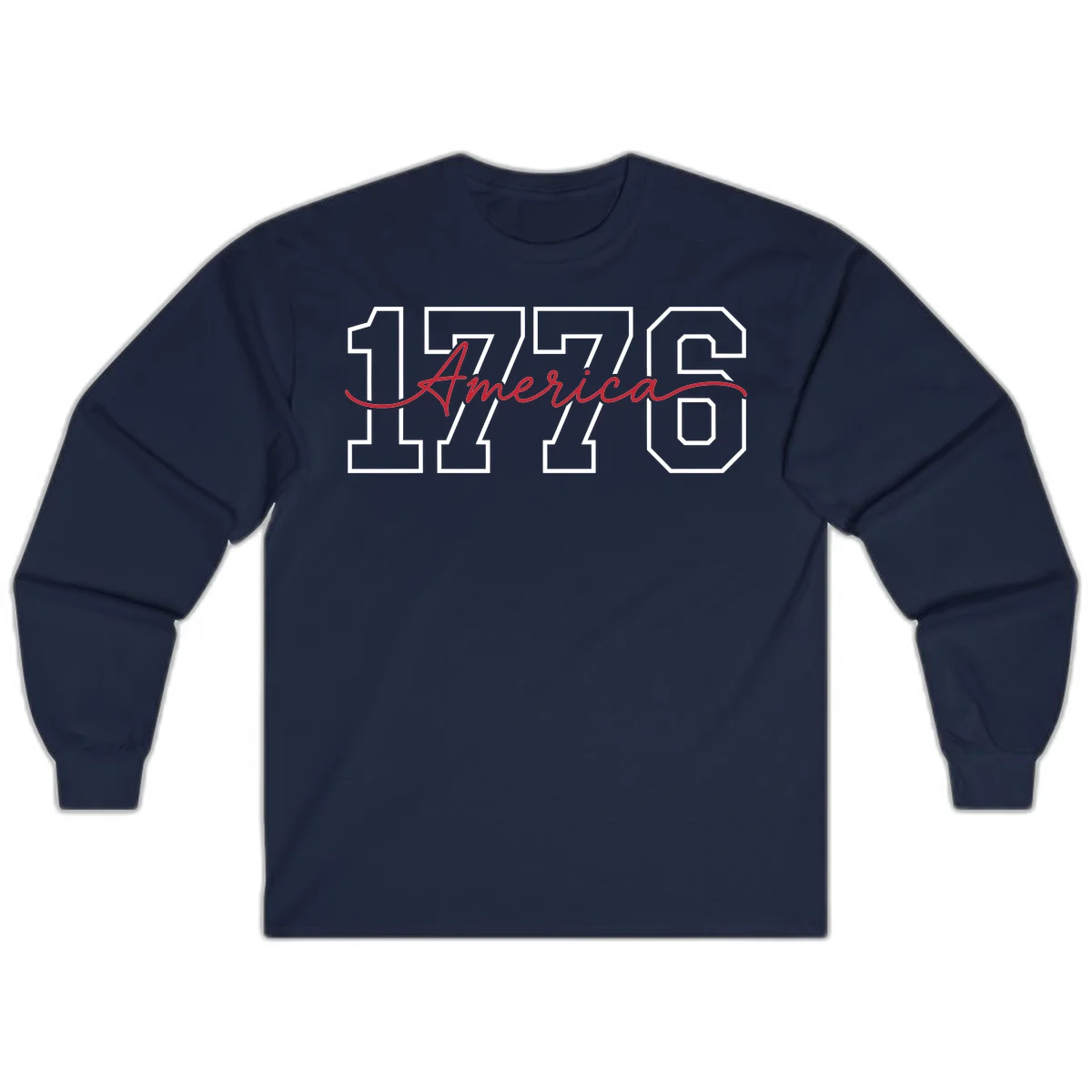1776 America Semiquincentennial Celebration Long Sleeve in Navy