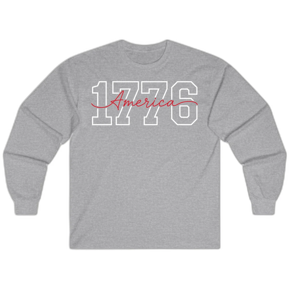 1776 America Semiquincentennial Celebration Long Sleeve in Sport Grey