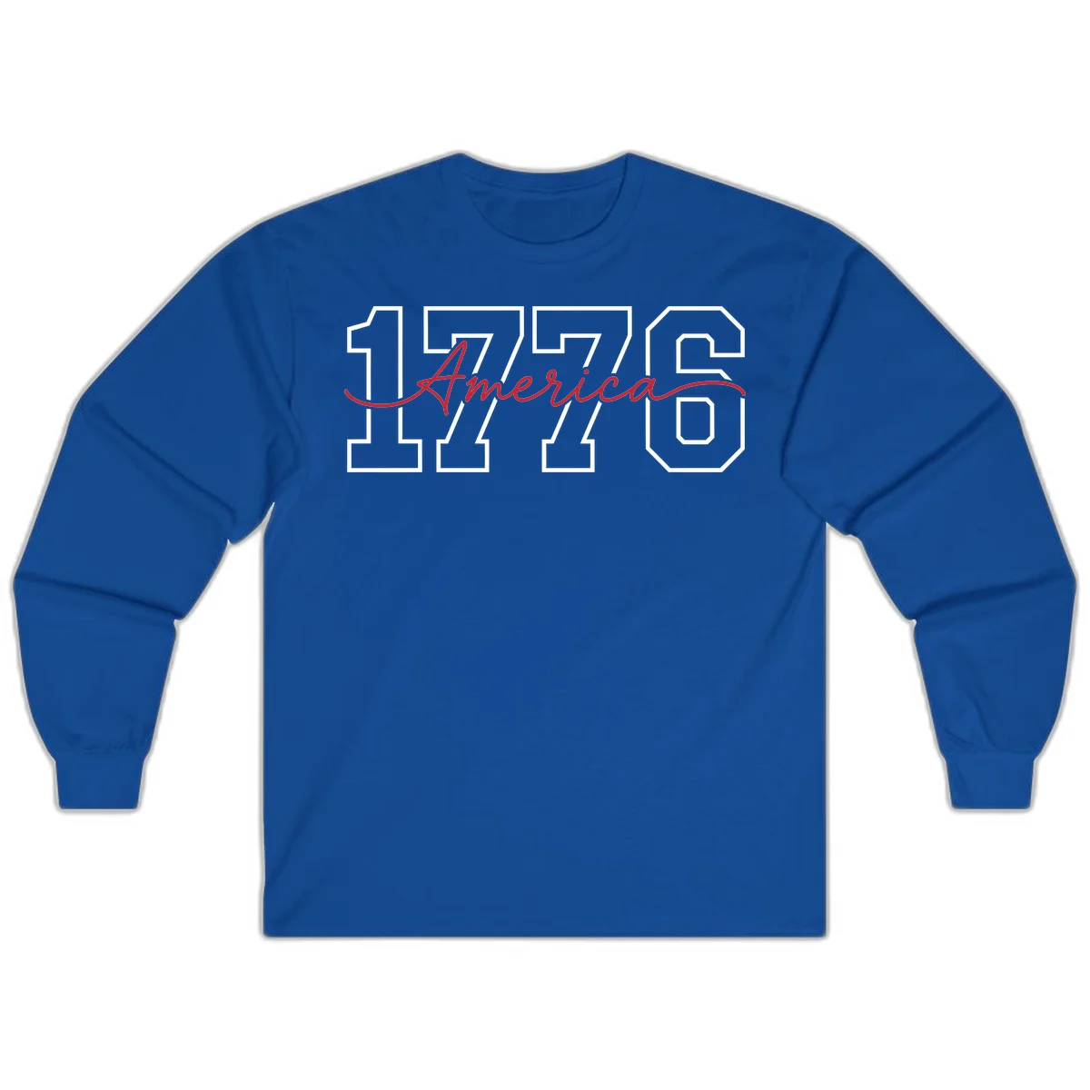 1776 America Semiquincentennial Celebration Long Sleeve in Royal