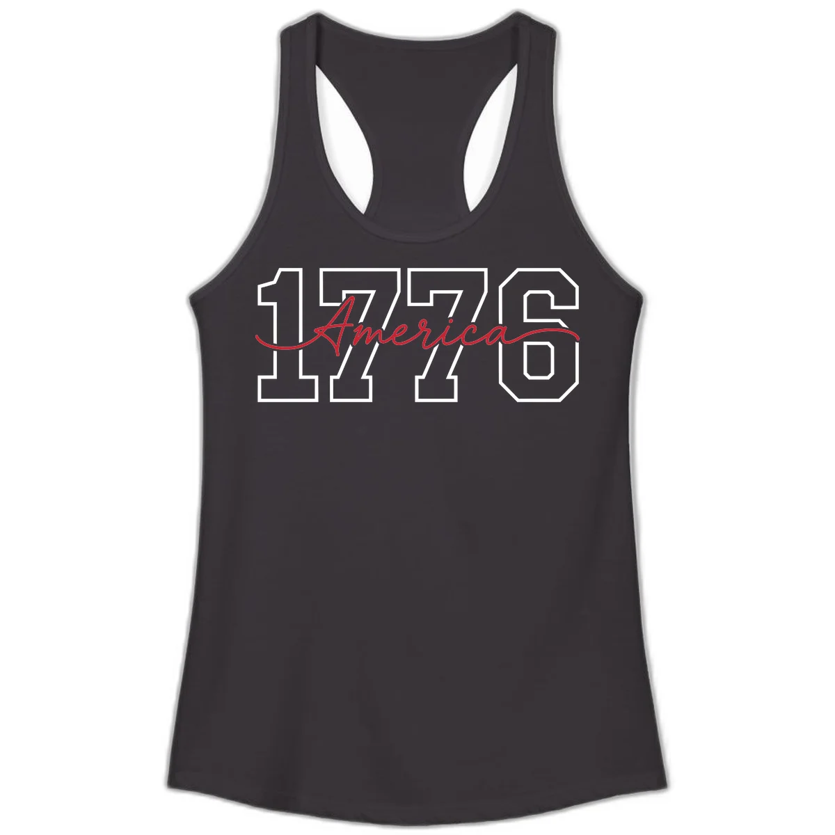 1776 America Semiquincentennial Celebration Ladies Tank in Black