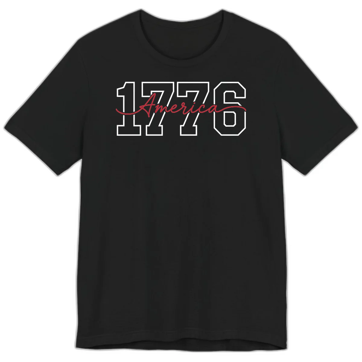 1776 America Semiquincentennial Celebration Premium T-Shirt in Black