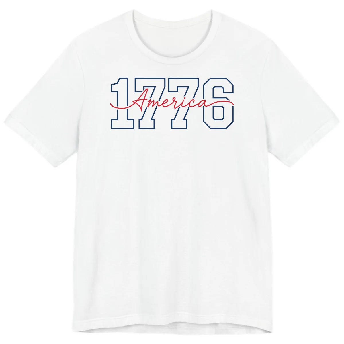 1776 America Semiquincentennial Celebration Premium T-Shirt in White