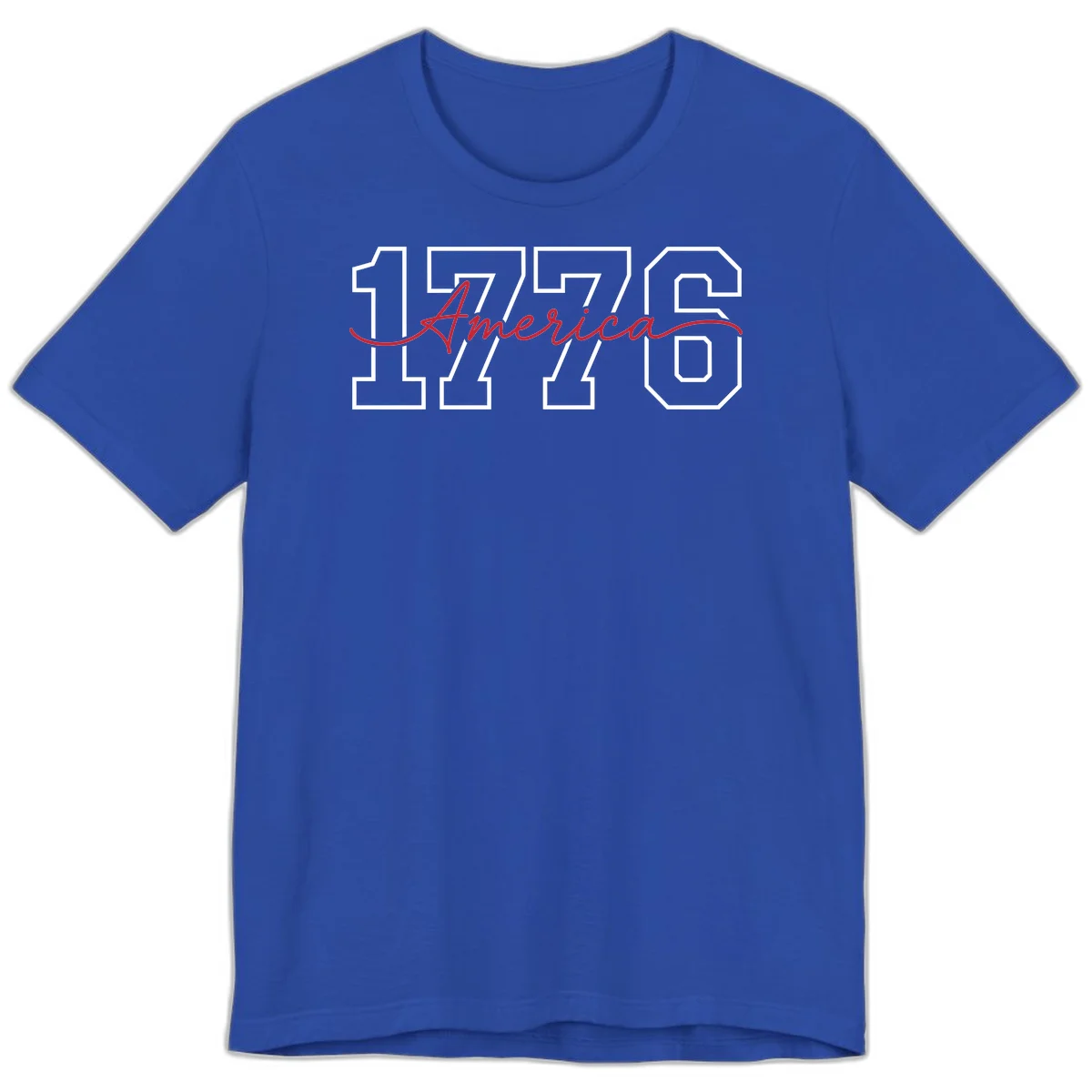 1776 America Semiquincentennial Celebration Premium T-Shirt in True Royal