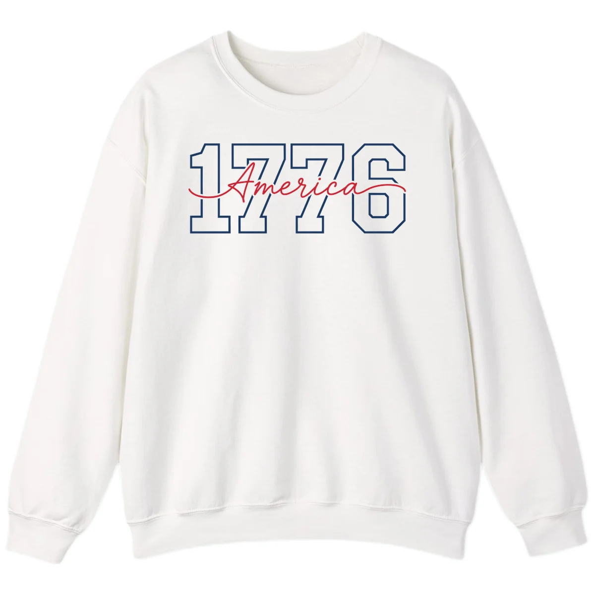 1776 America Semiquincentennial Celebration Sweatshirt in White