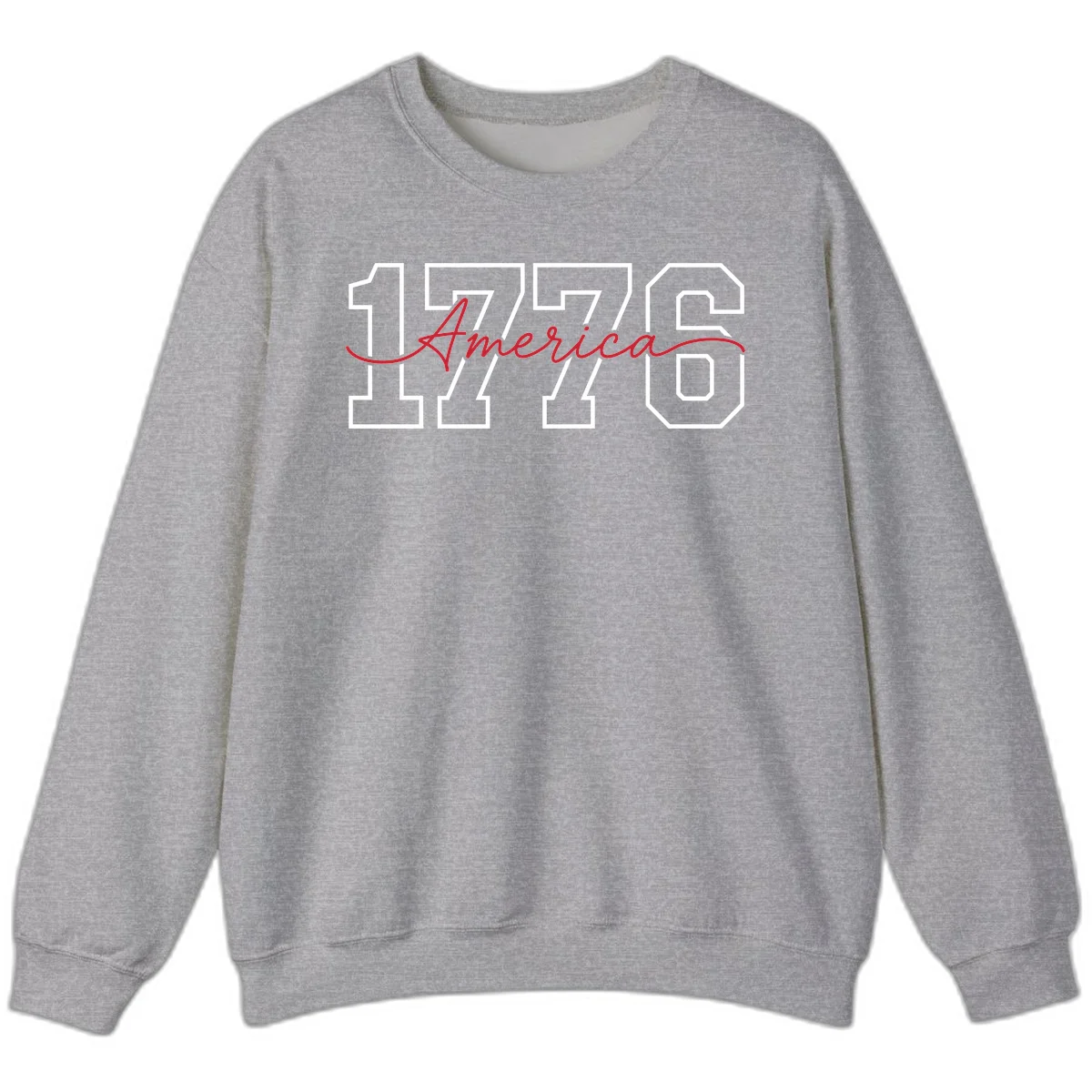 1776 America Semiquincentennial Celebration Sweatshirt in Sport Grey