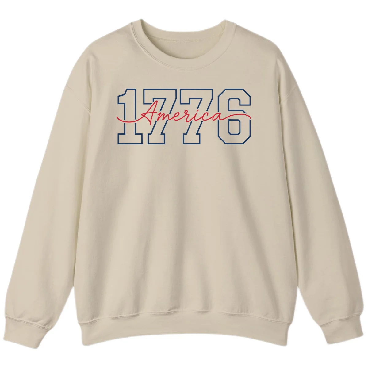 1776 America Semiquincentennial Celebration Sweatshirt in Sand