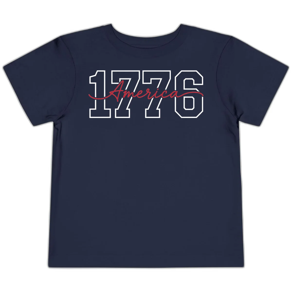 1776 America Semiquincentennial Celebration Toddler T-Shirt in Navy