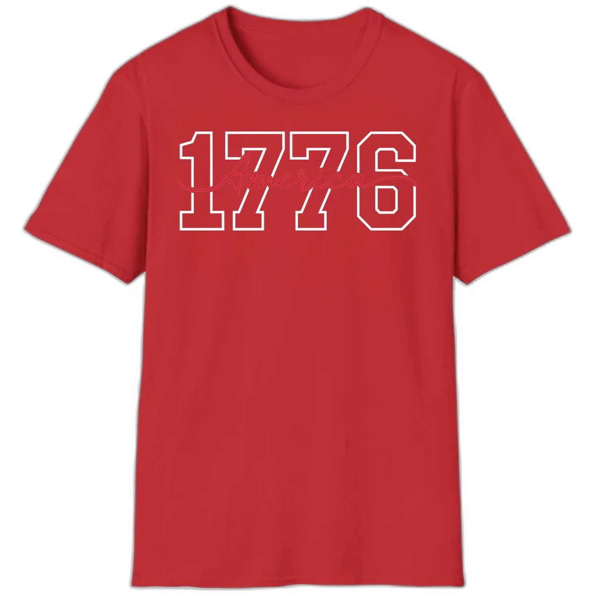 1776 America Semiquincentennial Celebration T-Shirt in Red